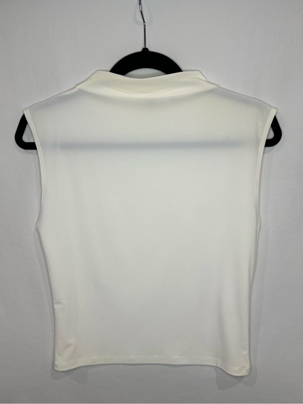 Wilfred Cream Sleeveless Mock Neck Tank